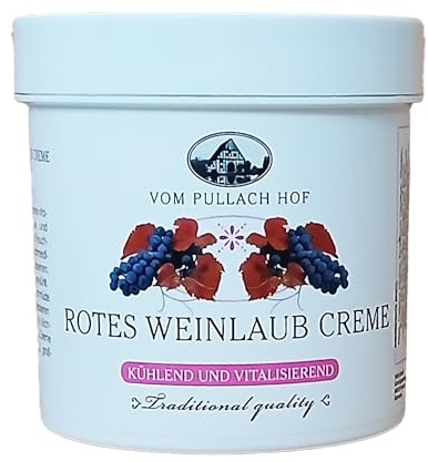 ROTES WEINLAUB CREME 250ml kühlend vitalisierend Pflegecreme Fußcreme Beincreme Massage Fuß Bein 85