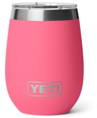 YETI Rambler Wine Tumbler Mit DuraSip Keramikbeschichtung, Tropical Pink, 10 oz (295 ml)