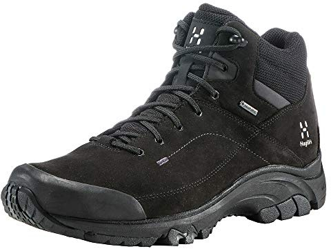 Haglöfs Wanderschuhe Herren Ridge Mid GT wasserdicht, atmungsaktiv, dämpfend, Abriebfest, griffig True Black 9 43 1/3
