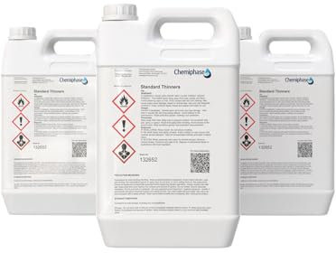 Cellulose Paint Thinner Gunwash – Fast Drying Solvent for Cleaning Spray Guns, Brushes & Equipment – Professional Grade for Paint Removal & Maintenance 4 x 5 litres