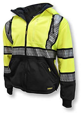 DEWALT Unisex Hoodie DSJ32-3 Deluxe Zip Front Class 3 Hoodie - Größe M (1er Pack)