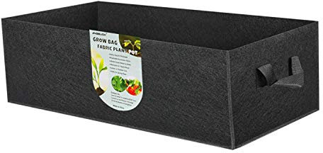 ANGELIOX Pflanzbeutel für Karotten, Zwiebeln, Blumen, Obst, mit Griffen, 400 g, verdickter Vliesstoff, quadratisch, 1 Packung