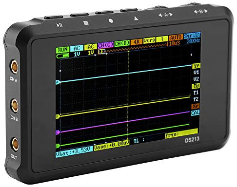 Mini Oscilloscopio Ds213, 4Ch 15Mhz 100Msa / S Oscilloscopio A Memoria digitale Tascabile