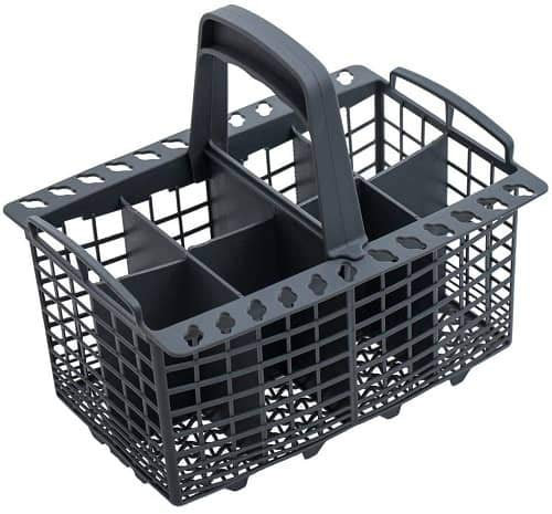 CABLEPELADO Cesta universal para cubiertos para lavavajillas, Cesta cubiertos lavaplatos, 24 x 17.5 cm, Asa desmontable, Código C00094297, Compatible con Bosch, Siemens, Bauknecht, Indesit, Ariston