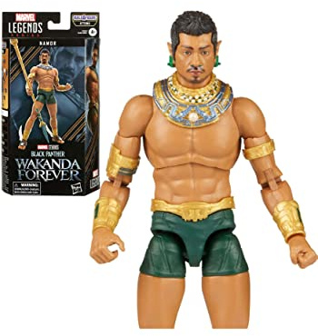Marvel Hasbro Legends Series Black Panther Wakanda Forever, 15 cm große Namor Figur, 3 Accessoires, 1 Build-A-Figure Element