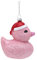 Toyland® 12 cm rosa glitzernde Festliche Weihnachtskugel in Entenform – Weihnachtsbaumschmuck