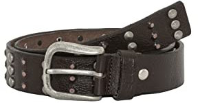 Redbridge Herren Gürtel Echtleder mit Nieten Nietengürtel Ledergürtel Leather Belt Braun 85