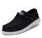 Hey Dude Herren Wally Slub Canvas Moc Toe Shoes, Navy, 37 EU