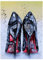 GSHRED Modernes Graffiti-Kunstwerk Frauen Schwarz High Heels Schuhe Leinwandgemälde an der Wand Pop Street Art Poster und Drucke Wandbilder ungerahmt - 60 × 80 cm