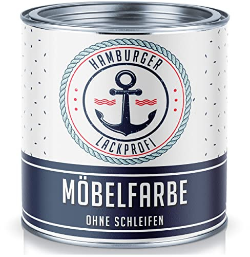 möbelfärg sidenmatt cremevit RAL 9001 vit möbellack utan slipning för trä och metall – för inomhus & utomhus (10 L) Hamburger Lack-Profi