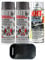 4TRESS E TECH 2 x 400ml Extremely High Temperature Graphite Spray Paint Brake Caliper Engine Block 650°C, 1 x Extremely High Temperature Cleat Coat Lacquer Spray Paint with Non Slip Car Dash Mat