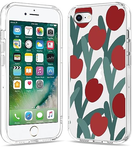 Galafu Cover per iPhone 6 Plus/iPhone 6S Plus, Sottile Custodia in Trasparente TPU Silicone per Donne, Anti Graffio Antiurto Protettiva Cover per iPhone 6 Plus / 6S Plus (5.5 inch), Modello 40