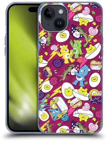 Head Case Designs Offizielle Care Bears Ramen Sushi Muster Suess Und Sauer Gelhülle [Militärischer Schutzgrad] Kompatibel Mit Apple iPhone 15 Plus Und Kompatibel Mit MagSafe