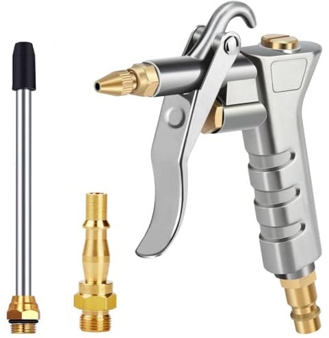 Sukudon Air Blow Gun-Air Compressor Tools, with 1/4 NPT and 1/4 BSP German Air Compressor Accessories, High-Pressure Pistol-Grip Connector Pneumatic Air Tools for Compressor