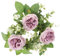VINTORKY Kerzenkränze Rosengirlande Aus Seide Boho-kerzenringe Künstlicher Rosenkerzenkranz Sommer Deko Türkranz Hochzeitskerzenring Herbstkerzenring Seidenblume Blumen Kerzenbecher Violett