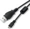 LEAGY Cable USB Cable de transferencia de carga rápida USB-A a Mini USB 2.0 de 8 pines con enchufes plateados y anillo magnético de ferrita antiinterferencias, 0.9 m, negro
