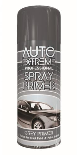 Auto Extreme Quick & Fast Drying Spray Paint 400ml, Professional Quality, Perfect Finish for Satin Cars, Bikes,Vans, Metal, Wood, Plastic (1, Grey Premier (1923))