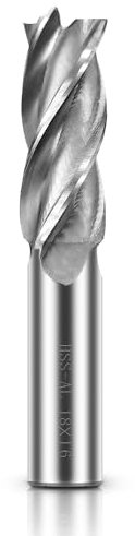 ASNOMY forets à 4 cannelures - 18 mm Fraise en Bout- Ensemble de forets à tige droite HSS CNC pour perceuse - Ensemble d'outils pour bois, aluminium, acier et titane