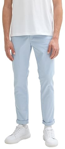 Tom Tailor Denim Herren Slim Chino Hose mit Gürtel