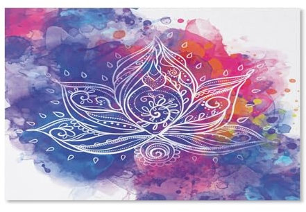 Lotus Blume,3D Puzzle 1000 Stück, PapierMontiert DIY Puzzle Montage Spielzeug Für Kinder, Papier Puzzle PapierGeschenk(38x26cm)-A68