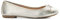 Dune Ladies Hallo Charm-Detail Ballet Shoes Size UK 6 Flat Heel Ballet Pumps Gold