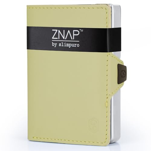 slimpuro ZNAP - Protezione RFID - Portafoglio Uomo Slim, Portacarte Uomo, Portacarte di Credito da Uomo