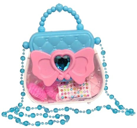 BESTonZON 1satz Mädchen Kosmetikspielzeug Simuliertes Make-up Für Kleine Mädchen Handtasche Und Kosmetikwerkzeugen Für Rollenspiele Und Kreative Aktivitäten