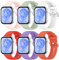 WindRen 6 pezzi Cinturino Sport Compatibile con Huawei Watch Fit 3 cinturino,Cinturino di ricambio per lunghezza regolabile Huawei Watch Fit 3 Silicone Bracciale (6 colori)