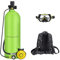 LZDOYY Mini Tanque de Buceo con máscara de Buceo, 30-60 Minutos de respiración bajo el Agua,Botella de Tanque de Buceo Reutilizable de 3L/4L, Tanque de Buceo de presión máxima de 3000 PSI,C-4L