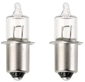 ShuoHui 2er-Pack Halogen-HS3-Miniatur-Glühbirnen, 12 V 8 W/0,4 A/PX 13,5 s P13,5s P13.5S 6V 8W (12, Volt)