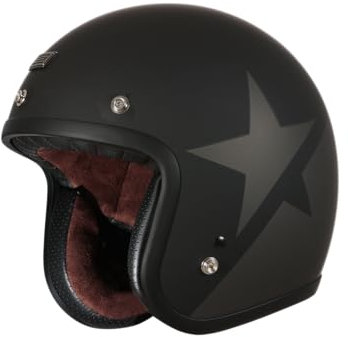 ORIGINE Casco Jet Moto Scooter Aperto ECE Omologato con Visiera Parasole STAR TITANIUM BLACK (L)