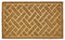 EHC Natural Coir Non-Slip Entrance Mat Outdoor & Indoor Mat, Heavy Duty Doormats Dirt trapper door mats for Front Door, Patio or Entrance, 40 x 70 cm