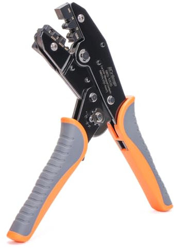 iCrimp IWS-12 Crimpwerkzeug für Open Barrel 2-4 mm², Crimpzange mit Positionierer für Deutsch & Amphenol-Kontakte und ILME-Kontakte Serie CD, Krimpzange Deutsch Kontakte & Deutsch DTP-Serie Stecker