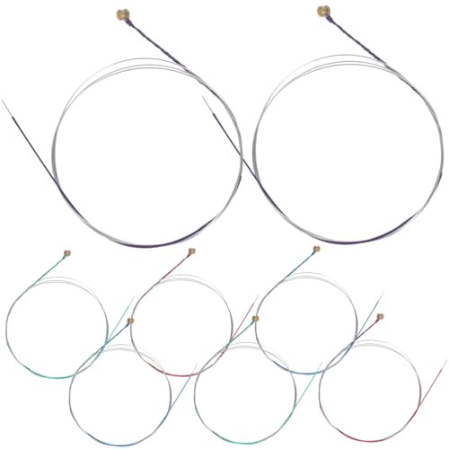 Vaguelly 2sätze Teiliges Saiten Aus Metall Hochwertige Musikinstrumenten Teile Ersatzsaiten Für Musiker Optimale Klangqualität Und Langlebigkeit