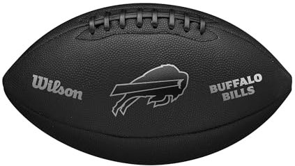 Wilson NFL Team Metallic Premiere Buffalo Bills Ball WF4015804XB, Unisex American Football Balls, Black, 9 EU