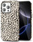 Svanove Cheetah Print Phone Case for iPhone 16 Pro Max Case Girly Trendy Leopard Pattern, Retro Cool Animal Print, Luxury Cute Case for Women, Aesthetic Y2k Hard Shell Plastic, Beige Polka Dots