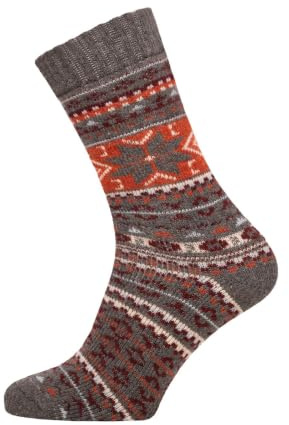 HomeOfSocks Bunte Jacquard Wollsocken Damen Herren Weiche Dicke | Wolle · elastisch · Wärmend · Atmungsaktiv · Weich · Casual