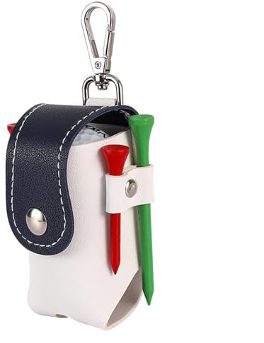 LAOYEFACAI Golf Tasche Outdoor Golfball-Waschtasche Taille Hängende Keychaingolf Kleine Gürteltasche Tragbare Mini Golfball Schutz Tasche (Blau)