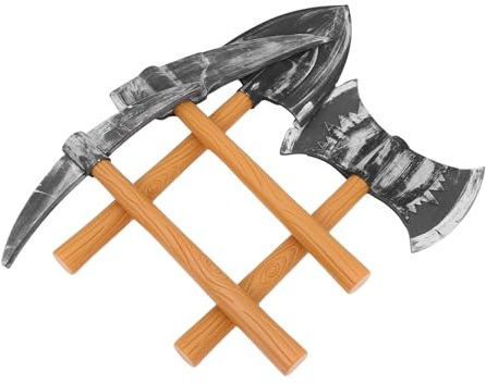 WOFASHPURET 4pièces Faux Outils De Dwarf pour Halloween Prop Mousse Pelle pour Cosplay Et Scéniques