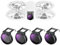 NEEWER ND/CPL Filter Set kompatibel mit DJI NEO, 4er Pack, ND8/PL ND16/PL ND32/PL ND64/PL Graufilter Polfilter, Drone Zubehör, schlankes, mehrfach beschichtetes optisches HD Glas, FL-N29