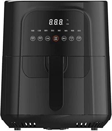 QWAXTRIW Fryers à la Maison et à la Cuisine Fryer Fryer Ménage Multi-Fonction Four 5,5 L de Grande capacité Low Oil Electric Fryer 140 (Air Fryers) (Noir 28 * 35 * 33cm) Anniversaire Confortable