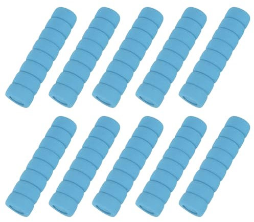 sourcing map 10 Pcs Door Knob Cover, Safety Door Handle Protector Covers Anti-Collision Soft Spiral Door Knob Covers Foam Door Pull Cover for Bedrooms Bathrooms Offices Doors, Blue
