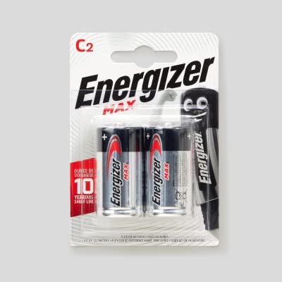 Energizer Max C/LR14 Alkaline Batterien 2er Pack