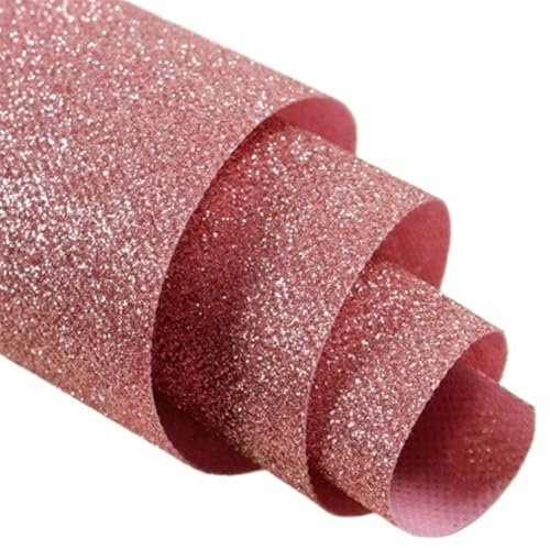 ZWCSHUU 1X10M Glitzer Hochzeit Teppich Gang Läufer Teppich Bühne Party Dekoration Hochzeitsteppich Gangläufer(Pink)