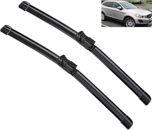 Huiloogye Scheibenwischer für Volvo XC60 2008-2016 Front - Originalgröße - Leise & Kratzfrei - Einfache Montage - 2er Set