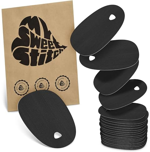 MySweetStitch 25 Hautschutzpflaster für Omnipod 5/DASH/EROS oval Black | Barriere gegen direkten Kleberkontakt, für empfindliche Haut, keine zusätzliche Fixierung, mit Fixierpflaster kombinierbar