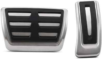 Bremspedal Für Seat Ibiza 6K 6L 6J Edelstahl Gas Bremspedal MT Pedal Bremse Pedalkappen(AT)