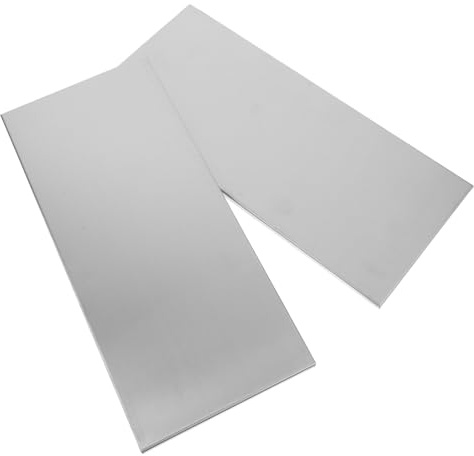 Genérico 2 Placas Metálicas Adhesivas Respaldo Autoadhesivo 25x11 Cm Resistentes al Desgaste para Puerta de Acero Inoxidable Cepillado para Escuelas y Oficinas