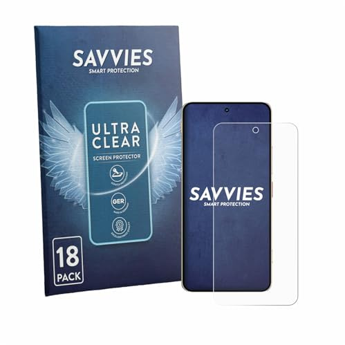 Savvies 18 Stück Schutzfolie für ZTE Nubia Focus 2 Ultra Displayschutz-Folie Ultra-Transparent