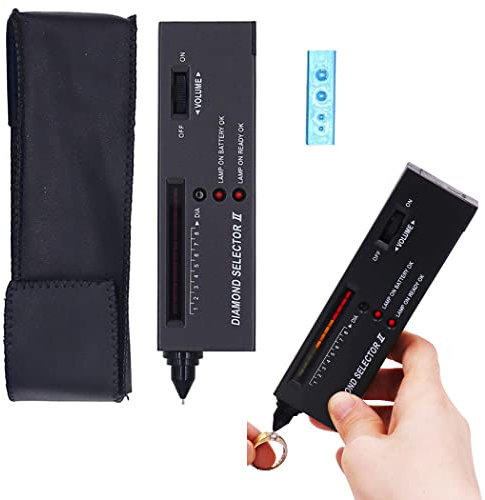 NIUPIKA Diamante Tester Penna Alta Precisione Gioielli Professionale Diamante Selettore II Test Diamante Gemme Strumento